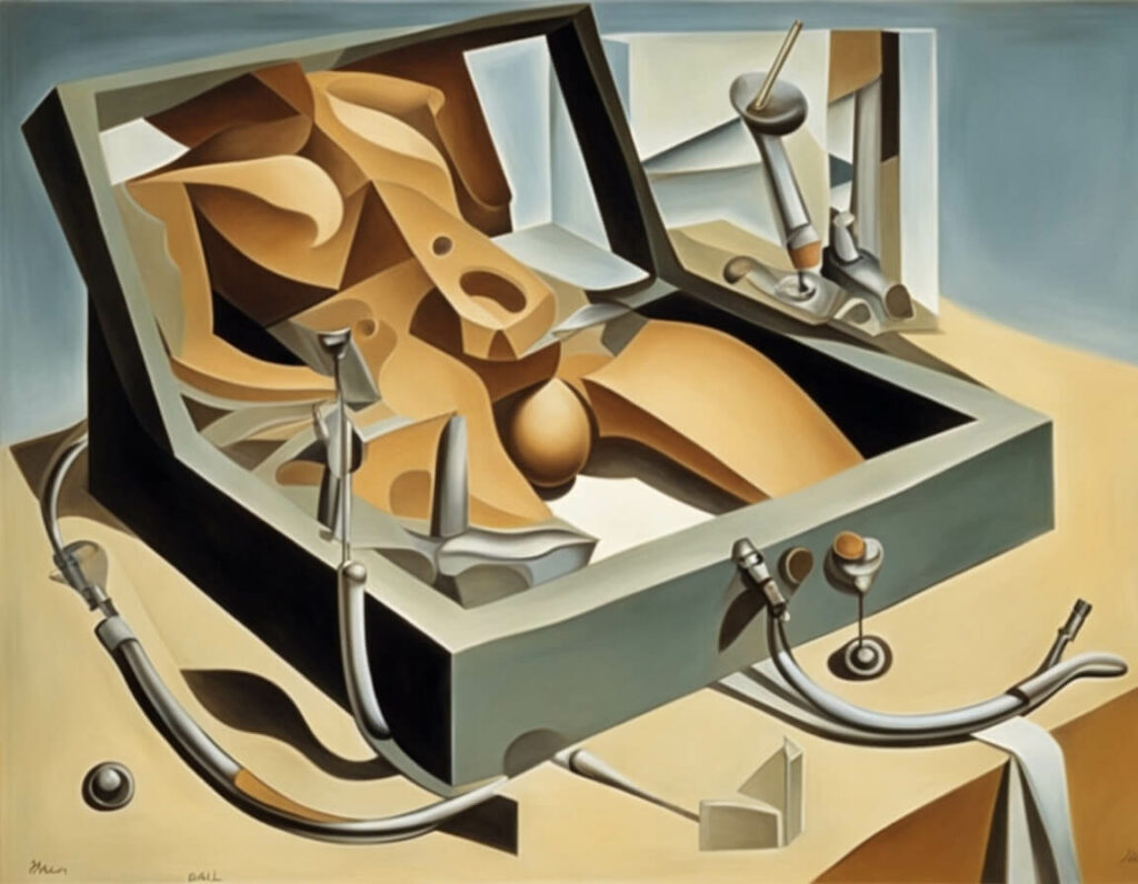 Abstrakte Darstellung eines Geräts zur Wiederherstellung der Vorhaut